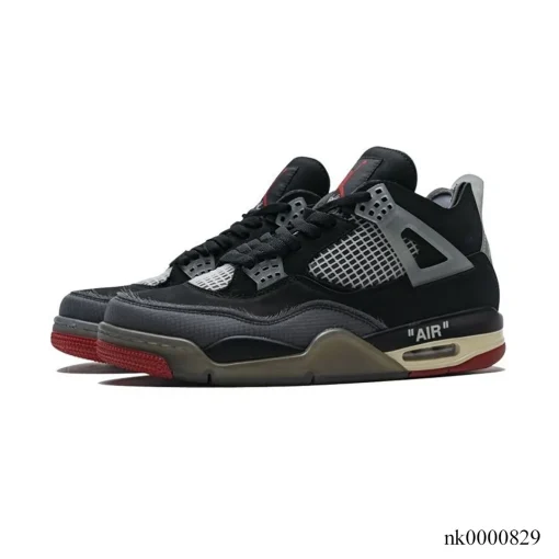 AJ 4 OW Bred Shoes Sneakers - nk0000829 - Image 3