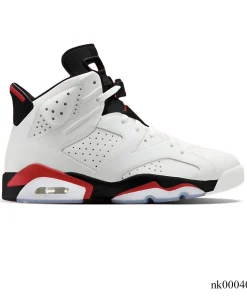 AJ 6 White/Fire Red 2025 Shoes Sneakers - nk0004065