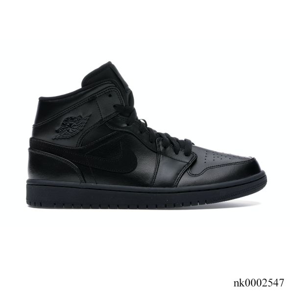 AJ 1 Mid Black Shoes Sneakers - nk0002547