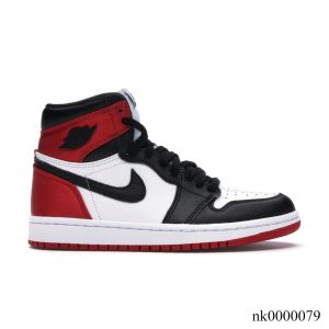 AJ 1 Retro High Satin Black Toe Shoes Sneakers - nk0000079