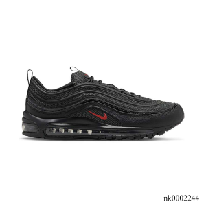 AM 97 Black University Red Shoes Sneakers - nk0002244