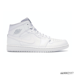 AJ 1 Mid White/Pure Platinum Shoes Sneakers - nk0002557
