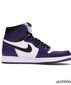 AJ 1 Retro High Court Purple White Shoes Sneakers - nk0000683