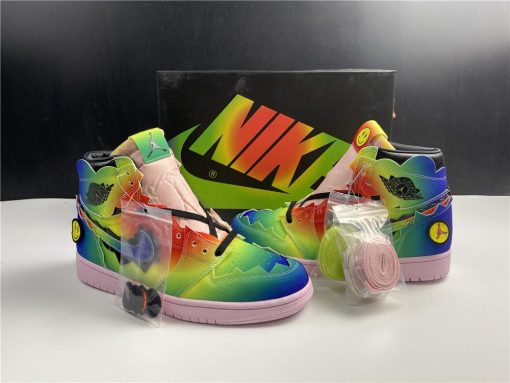 Balvin x AJ 1 High OG Multi Shoes Sneakers - nk0001341-1 - Image 5