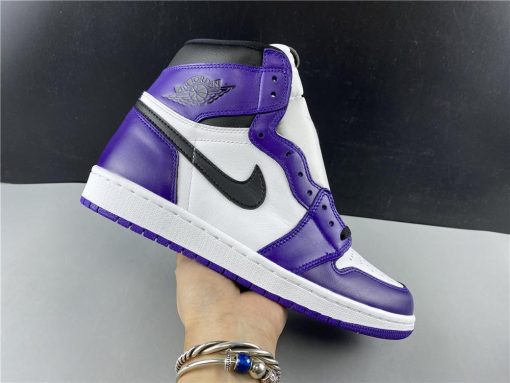 AJ 1 Retro High Court Purple White Shoes Sneakers - nk0000683 - Image 5