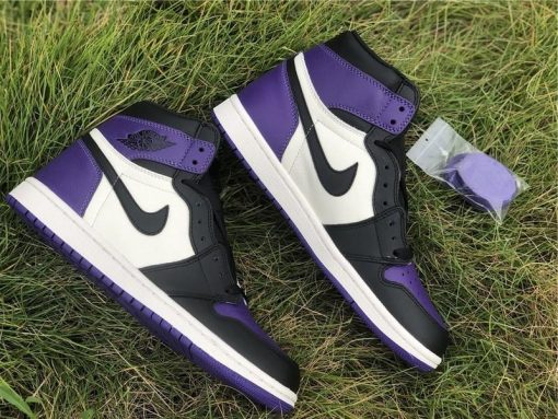 AJ 1 Retro High Court Purple Shoes Sneakers - nk0000569 - Image 7