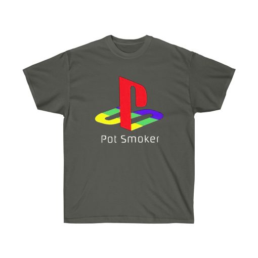 Pot Smoker Retro Men T-Shirt - Image 9
