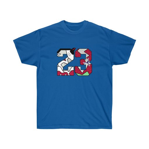 Hare 6 Retro Mix JD 23 Men T-Shirt - Image 5