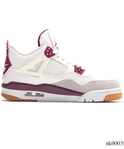 SB x AJ 4 Sapphire White Purple Shoes Sneakers - nk0003881