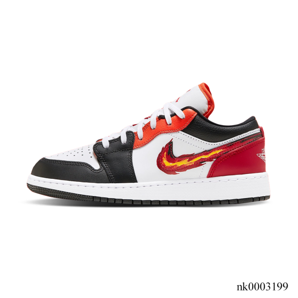 Alternative view of AJ 1 Low Flaming Swoosh Shoes Sneakers - nk0003199