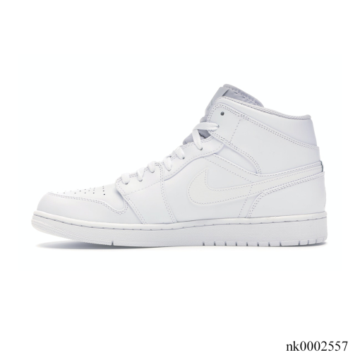 AJ 1 Mid White/Pure Platinum Shoes Sneakers - nk0002557 - Image 2