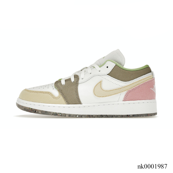 Alternative view of AJ 1 Low Pastel Grind Vivid Green Shoes Sneakers - nk0001987