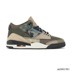 AJ 3 Retro Patchwork Camo Shoes Sneakers - nk0001981