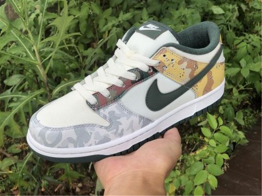 Dunk Low SE Sail Multi Camo Shoes Sneakers - nk0001710 - Image 5