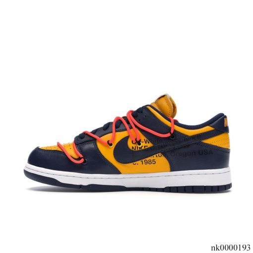Dunk Low OW University Gold Midnight Navy Shoes Sneakers - nk0000193 - Image 2