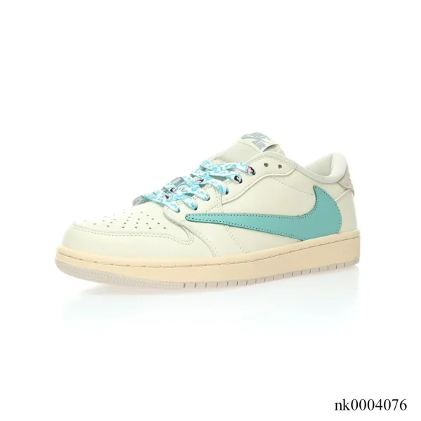 Alternative view of Travis Scott x AJ 1 Low Cyan Cream Shoes Sneakers – nk0004076