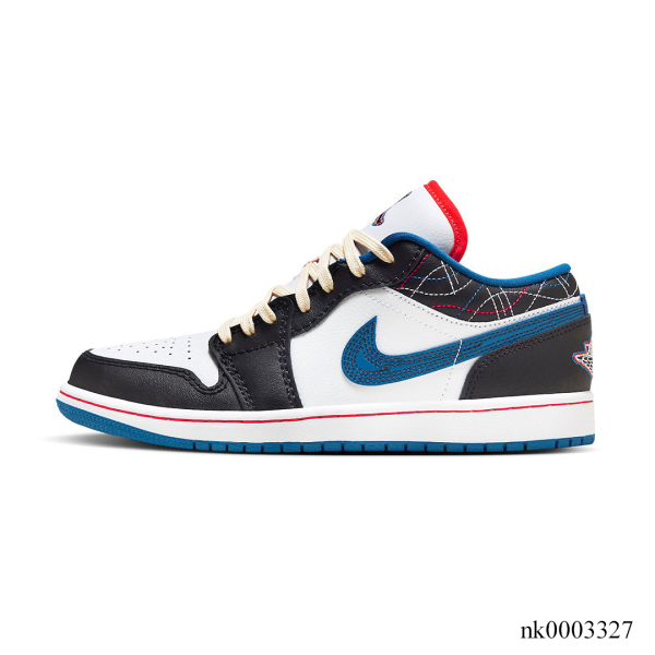 Alternative view of AJ 1 Low SE Black Industrial Blue Shoes Sneakers - nk0003327