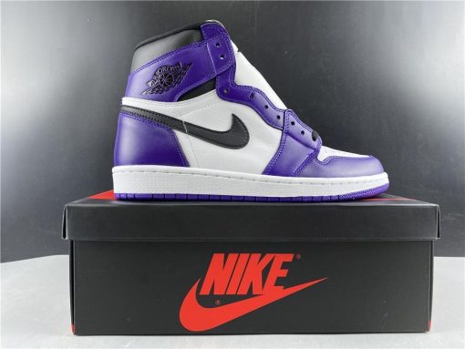 AJ 1 Retro High Court Purple White Shoes Sneakers - nk0000683 - Image 10