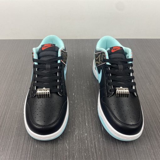 Dunk Low Barber Shop Black Shoes Sneakers - nk0002007 - Image 4