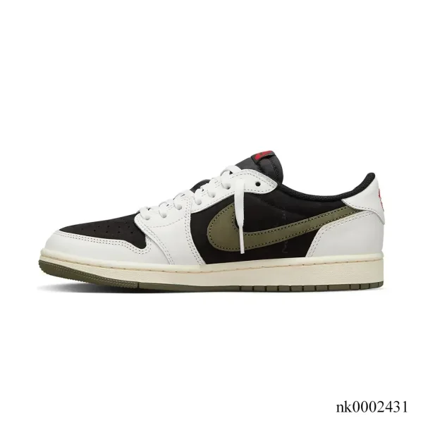 Alternative view of Travis Scott x AJ 1 Low OG Olive Shoes Sneakers - nk0002431