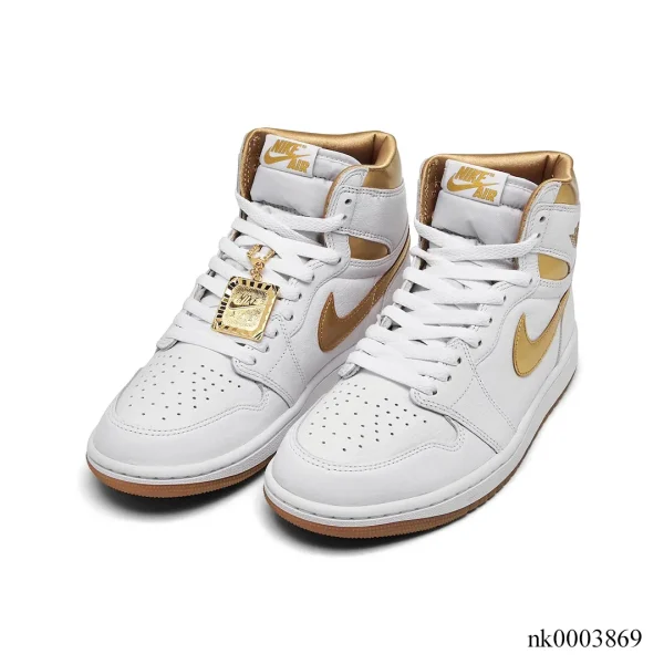 Alternative view of AJ 1 High OG Metallic Gold Shoes Sneakers - nk0003869