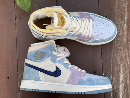 AJ 1 Zoom CMFT Celestine Blue Shoes Sneakers - nk0001895 - Image 6
