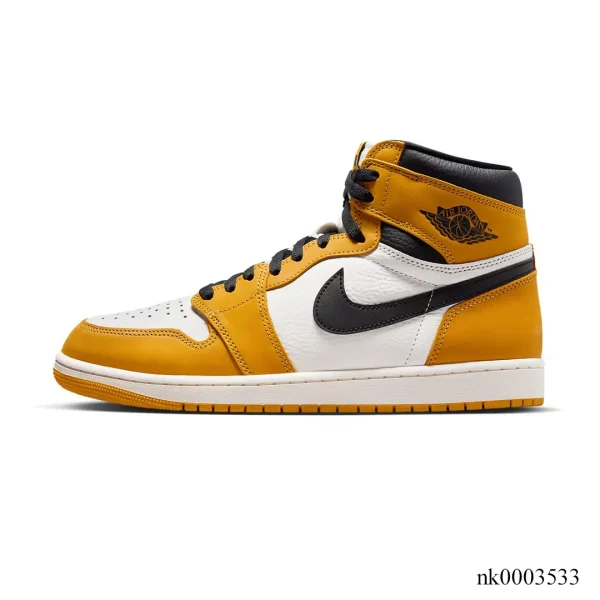 Alternative view of AJ 1 High OG Yellow Ochre Shoes Sneakers - nk0003533