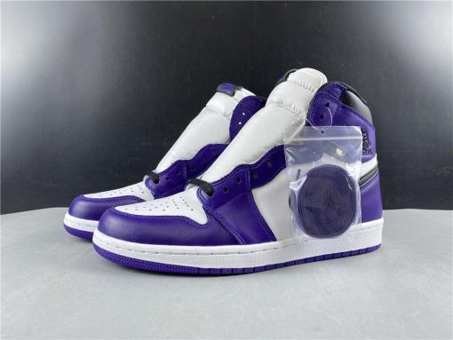 AJ 1 Retro High Court Purple White Shoes Sneakers - nk0000683 - Image 7