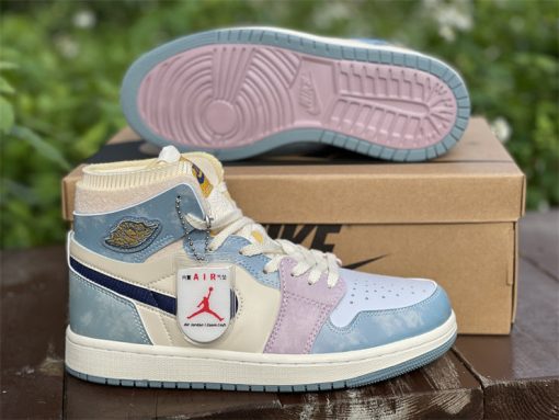 AJ 1 Zoom CMFT Celestine Blue Shoes Sneakers - nk0001895 - Image 7