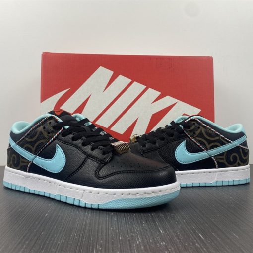 Dunk Low Barber Shop Black Shoes Sneakers - nk0002007 - Image 3
