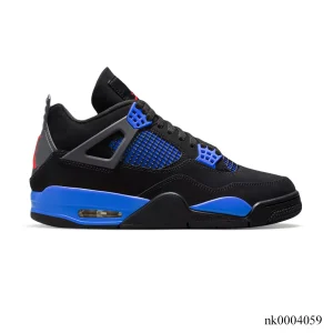 AJ 4 Retro Black Deep Royal Blue Shoes Sneakers - nk0004059