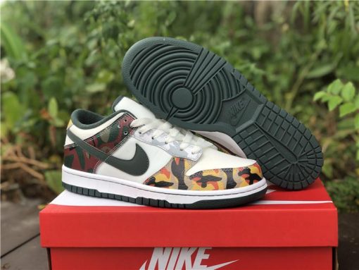 Dunk Low SE Sail Multi Camo Shoes Sneakers - nk0001710 - Image 6