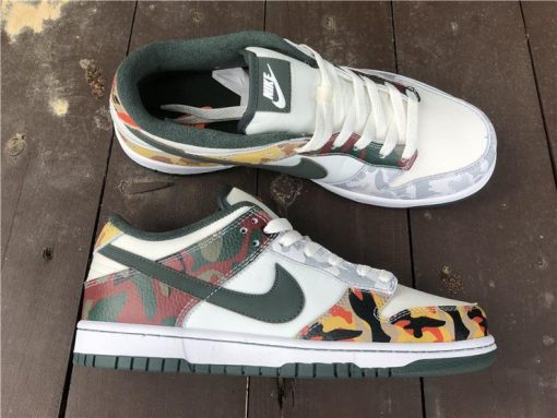 Dunk Low SE Sail Multi Camo Shoes Sneakers - nk0001710 - Image 7