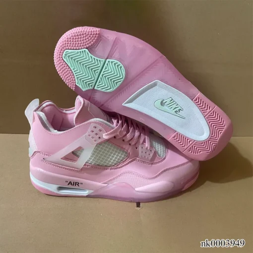 OW X AJ 4 Pink Shoes Sneakers - nk0003949 - Image 7