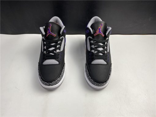 AJ 3 Retro Black Court Purple Shoes Sneakers - nk0000817 - Image 3