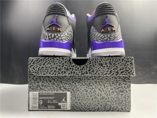 AJ 3 Retro Black Court Purple Shoes Sneakers - nk0000817 - Image 18