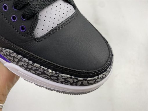 AJ 3 Retro Black Court Purple Shoes Sneakers - nk0000817 - Image 11