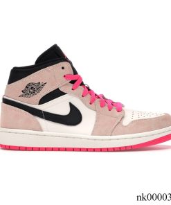 AJ 1 Mid Crimson Tint Shoes Sneakers - nk0000317