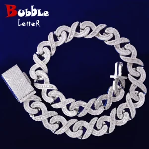 Bubble Letter 20MM Baguette Choker Necklace