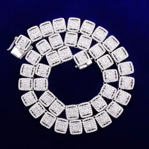 Bubble Letter Baguette Necklace