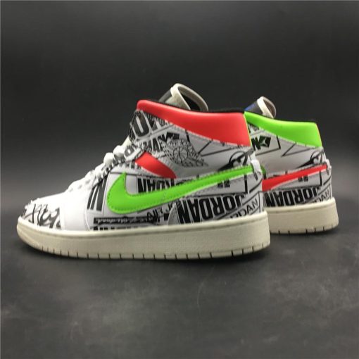 AJ 1 Mid All Over Logos Shoes Sneakers - nk0000305 - Image 9