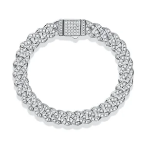 S925 Silver Moissanite Light Of Faith Luxurious Bracelet