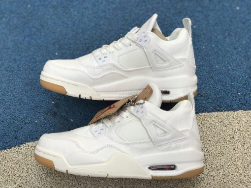 AJ 4 Retro Levi's White (Levi's Tag) Shoes Sneakers - nk0000657 - Image 13