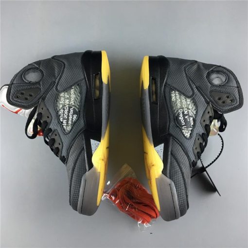 AJ 5 Retro OW Black Shoes Sneakers - nk0000158 - Image 16