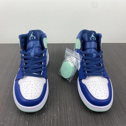 AJ  1 Mid Blue Mint Shoes Sneakers - nk0001998 - Image 5