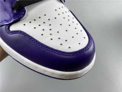 AJ 1 Retro High Court Purple White Shoes Sneakers - nk0000683 - Image 16