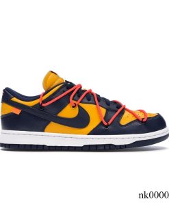 Dunk Low OW University Gold Midnight Navy Shoes Sneakers - nk0000193