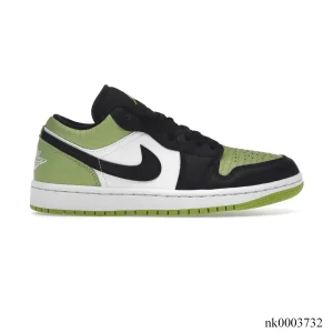 AJ 1 Low Snakeskin Vivid Green Shoes Sneakers - nk0003732