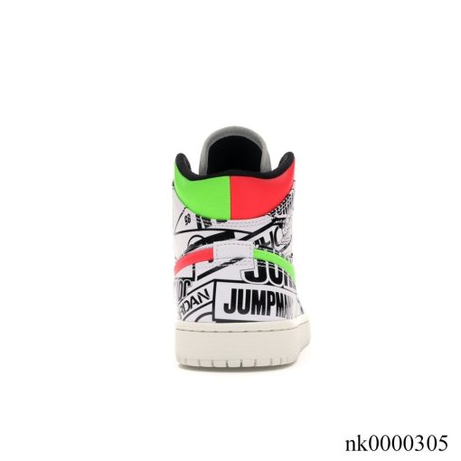 AJ 1 Mid All Over Logos Shoes Sneakers - nk0000305 - Image 7