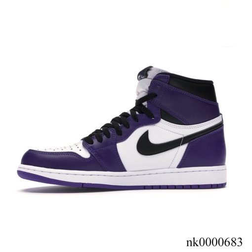 AJ 1 Retro High Court Purple White Shoes Sneakers - nk0000683 - Image 2